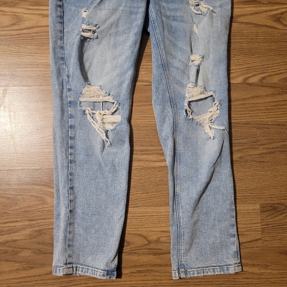 Heavily Distressed Denim Overalls by Garage - Picture 5 of 15